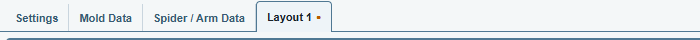 The tab strip: the data tabs and one layout