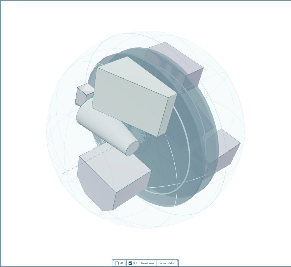 One mold of each shape on the CS-25000 sample machine